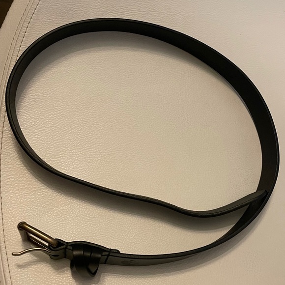 Black leather timberland belt - Picture 5 of 6